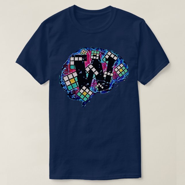 Camiseta Wordle Brain (Diseño del anverso)