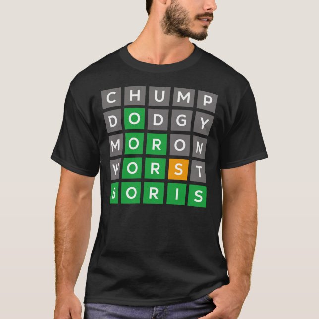 Camiseta Wordle Tory Boris edición No1 Classic T-Shirt (Anverso)