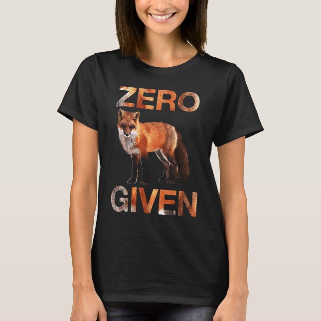 Camiseta Wordplay Zero Fox (Anverso)