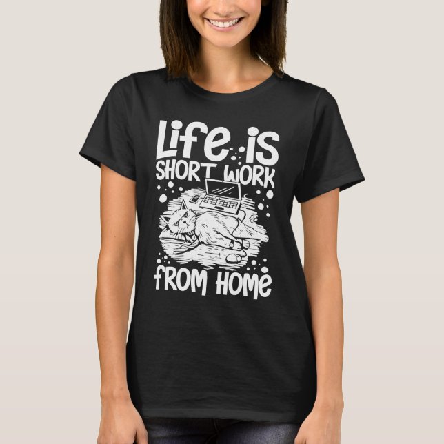 Camiseta Work From Home Office Job Ideas Business Online De (Anverso)