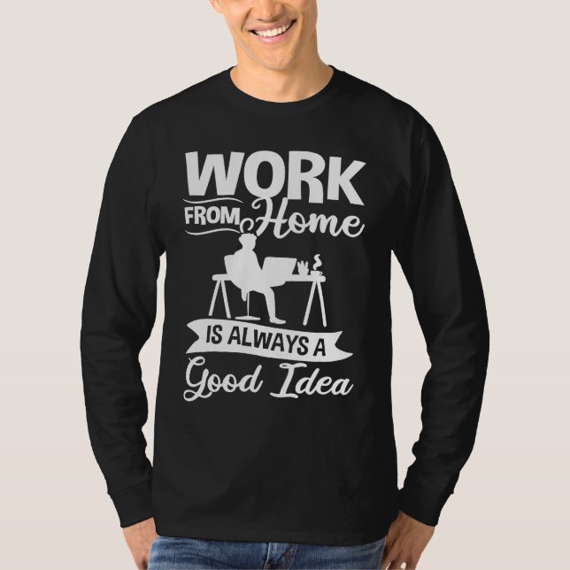 Camiseta Work From Home Office Job Ideas Business Online De (Anverso)