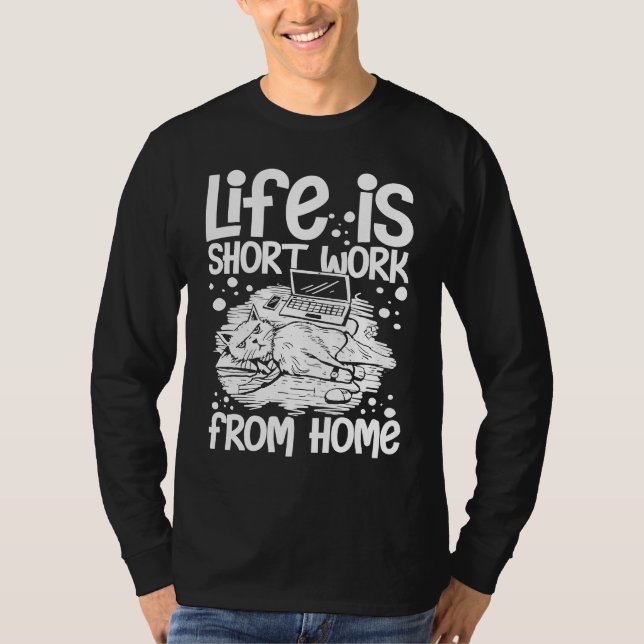 Camiseta Work From Home Office Job Ideas Business Online De (Anverso)