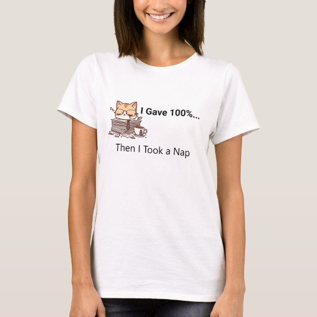 Camiseta "Work Hard, Nap Harder" (Anverso)