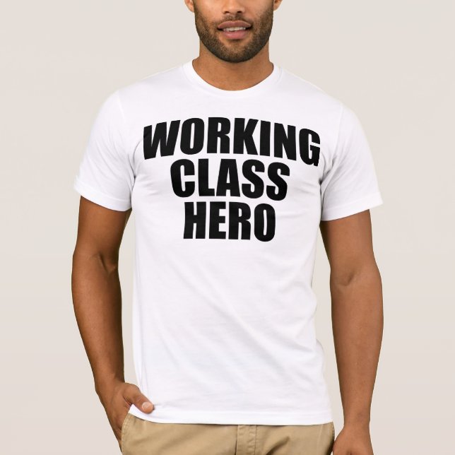 Camiseta WORKING CLASS HERO -black logo- (Anverso)