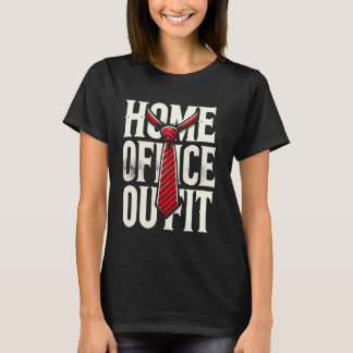 Camiseta Working From Home Red Tie Work From Home Employee