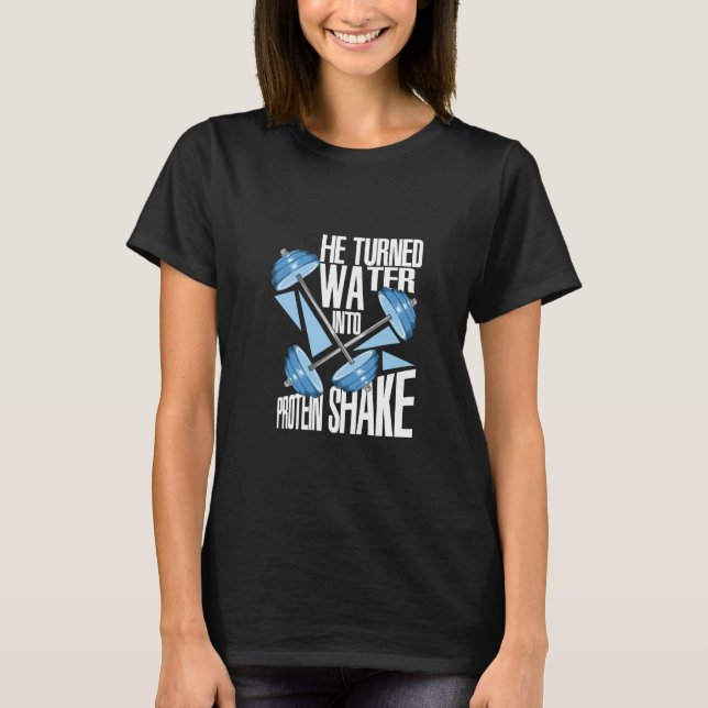 Camiseta Workout - Agitación de proteínas (Anverso)