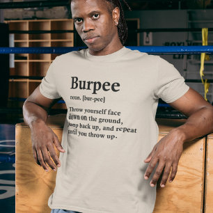 Camiseta Workout Burpee Definition Funny Fitness