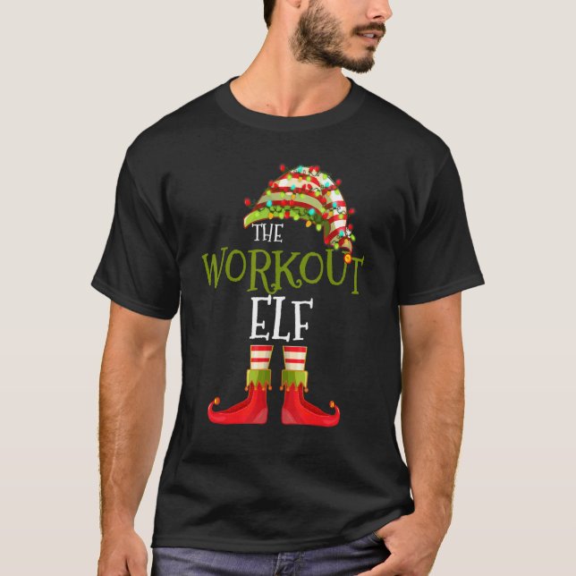 Camiseta workout Elf Group Matching Family Christmas (Anverso)