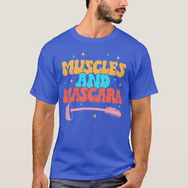 Camiseta Workout Fitness Trainer Muscles And Mascara Makeup (Anverso)