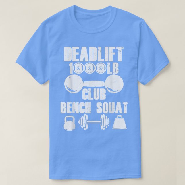 Camiseta Workout Lover Squad Deadlift Funny Fitness Gym  (Diseño del anverso)