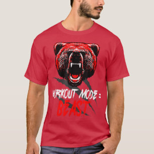 Camiseta Workout Mode = BeastFunny Sport Training 1429