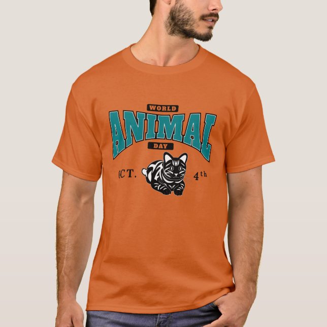 Camiseta World Animal Day October 4th boy (Anverso)