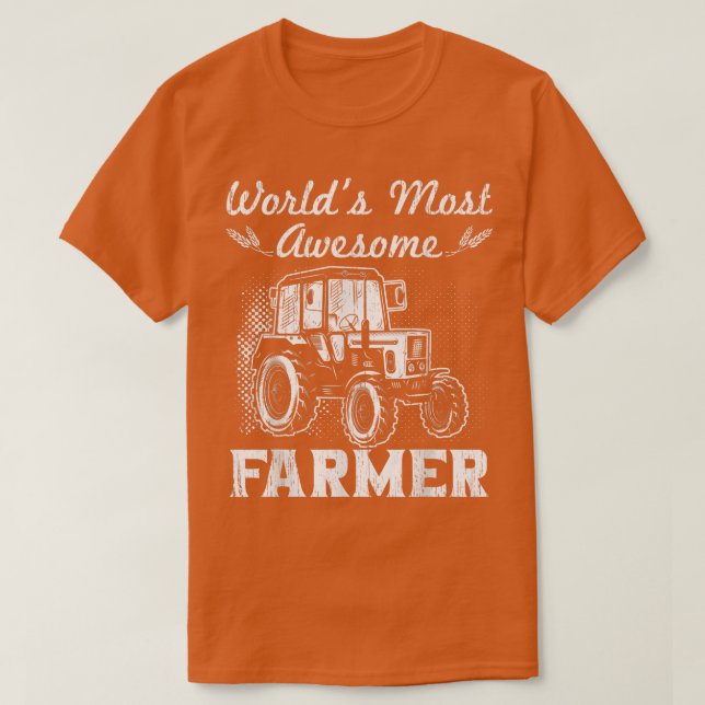 Camiseta World best farmer  (Diseño del anverso)