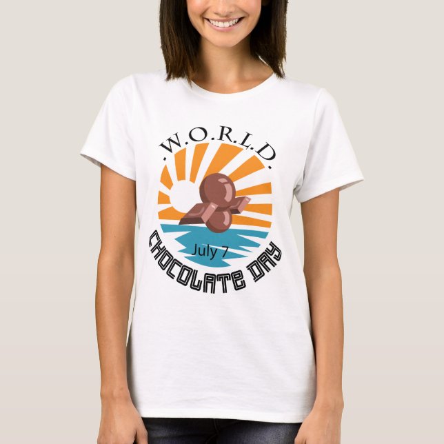 Camiseta World Chocolate Day Sign (Anverso)