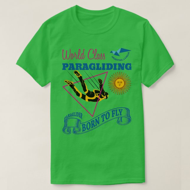 Camiseta World Class Paragliding Argentina La Rioja (Diseño del anverso)