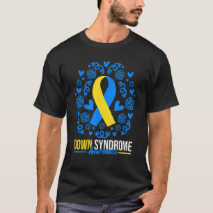 Camiseta World Down Syndrome Awareness Day Ribbon Hearts T2