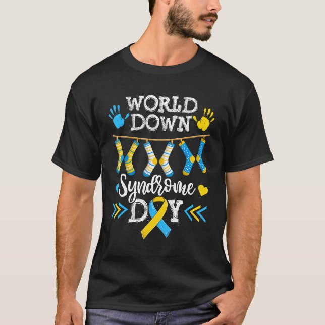 Camiseta World Down Syndrome Awareness Day Shirt, Kids Boy  (Anverso)