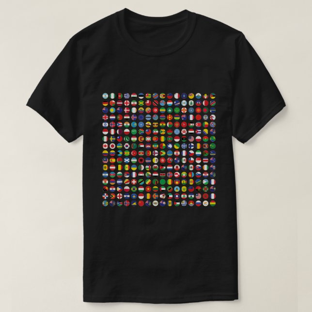Camiseta World Flags Cool Travel 256 Flag International Lea (Diseño del anverso)