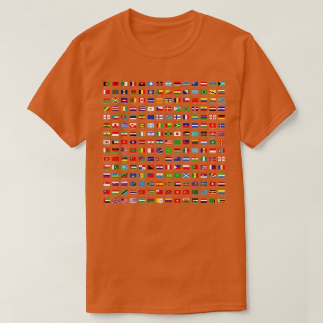 Camiseta World Flags Guay Travel 210 Flag International (Diseño del anverso)
