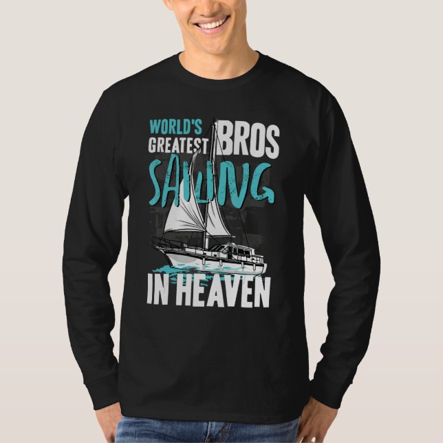 Camiseta World Greatest Bros Sailing in Heaven Cousin Famil (Anverso)