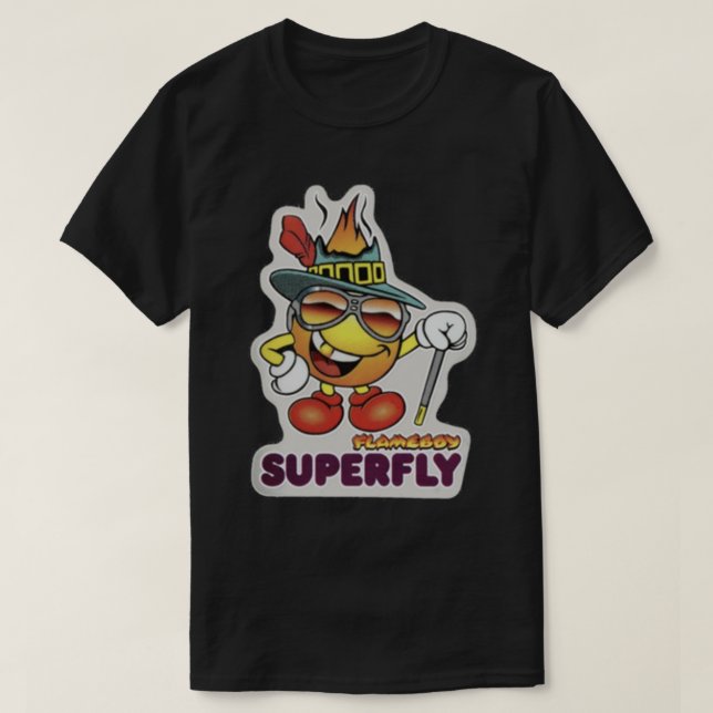 Camiseta World Industries Flame Boy Zuhälter Superfly HookU (Diseño del anverso)