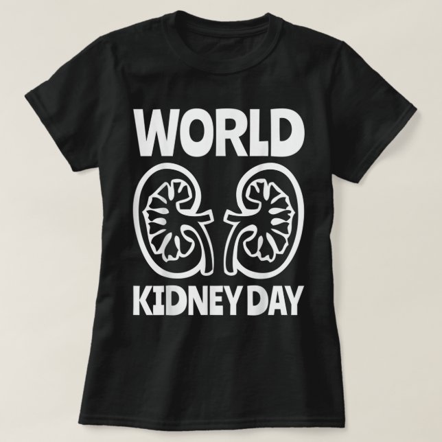 Camiseta World Kidney Day Public Awareness (Diseño del anverso)