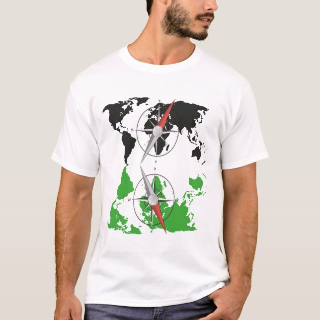 Camiseta World Map Compass (Anverso)