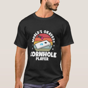 Camiseta World Okayest Cornhole Player Cornhole