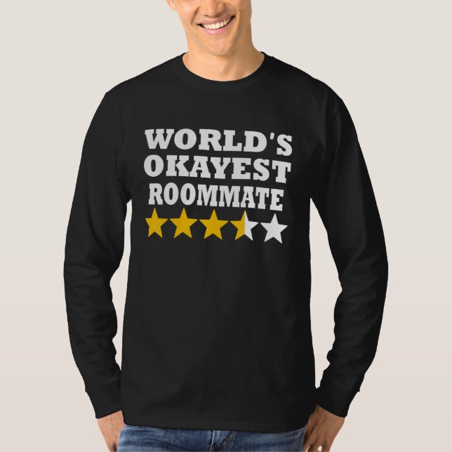 Camiseta World okayest Roommate     Roommate (Anverso)