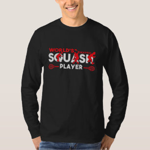 Camiseta World Okayest Squash Player Sport Design Mujeres M