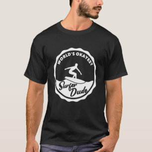 Camiseta World Okayest Surfer Dude Retro Surfing 2