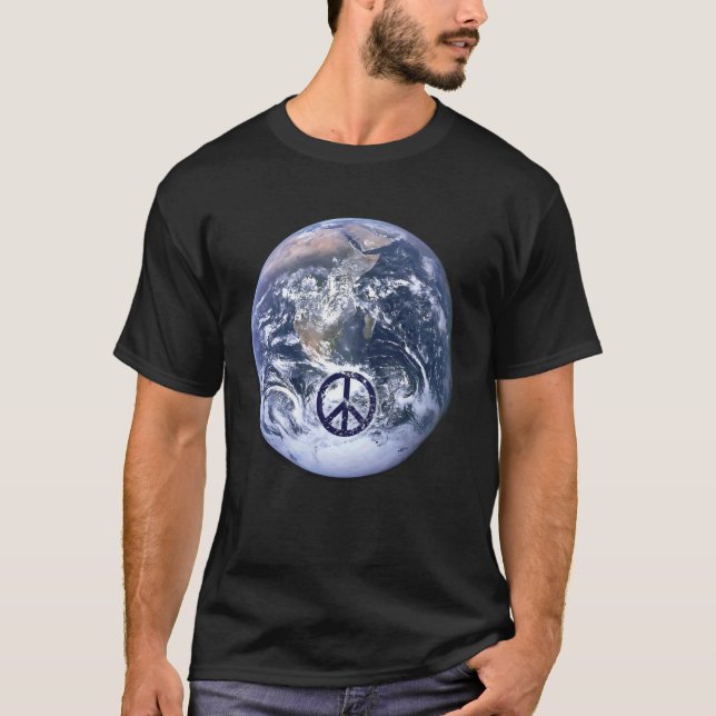 Camiseta World Peace Earth Peace Symbol Design (Anverso)