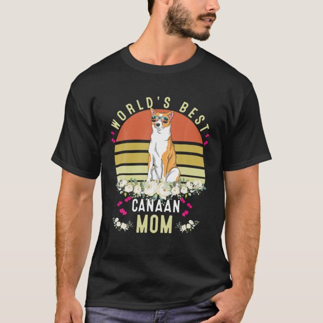 Camiseta World´S Best Canaan Mom Dog Mama Funny (Anverso)