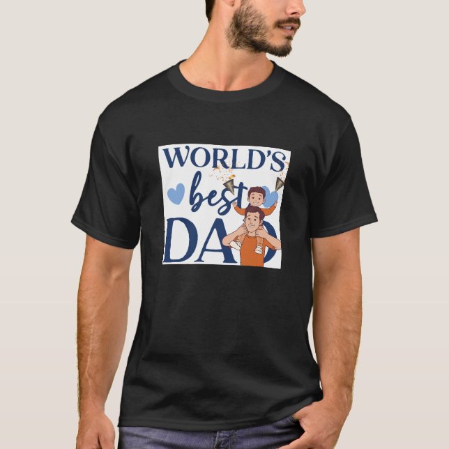 Camiseta World’s Best Dad – Father and Son Cute Family Desi (Anverso)