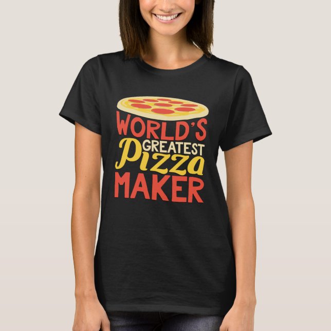 Camiseta World s largest pizza baker (Anverso)