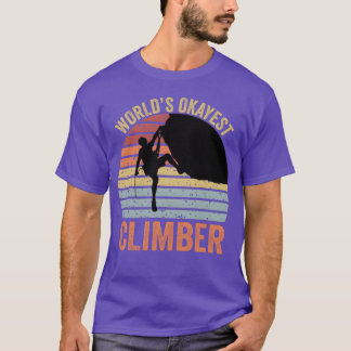 Camiseta World s Okayest Climber Rock Climber family