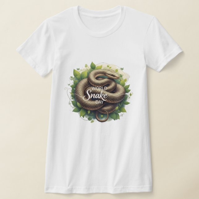 Camiseta World Snake Day T-Shirt Design | Snake Conservatio (Distribución)