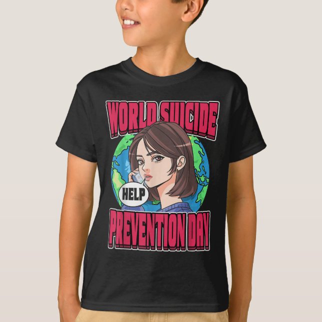 Camiseta World Suicide Prevention Day Awareness September 1 (Anverso)
