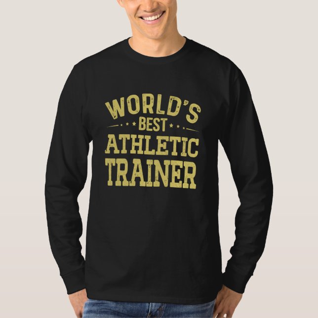 Camiseta World's Best Athletic Trainer Job Title Athletic T (Anverso)
