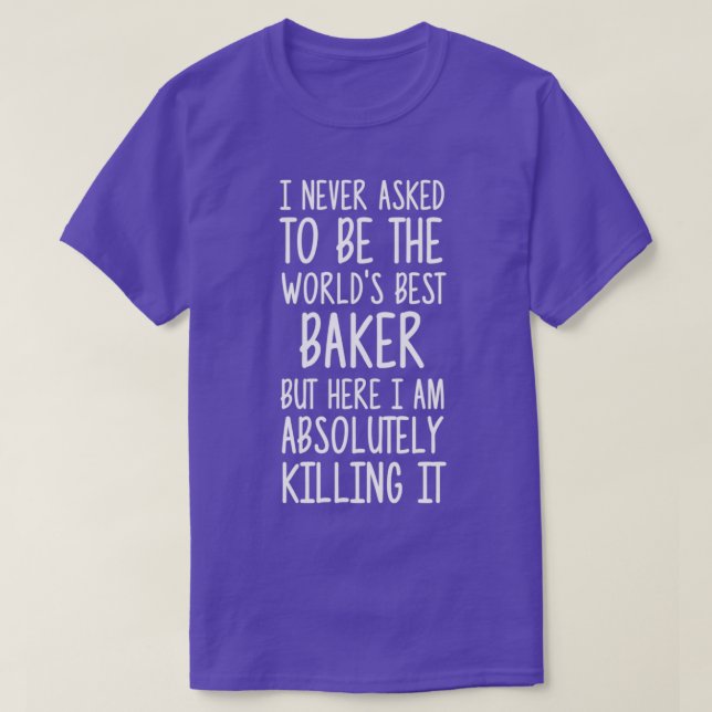 Camiseta Worlds Best Baker (Diseño del anverso)
