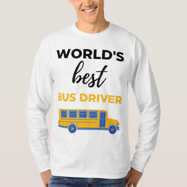 Camiseta World's Best Bus Driver bl (Anverso)