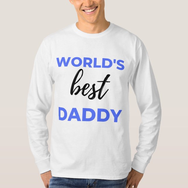 Camiseta World's Best Daddy bl (Anverso)