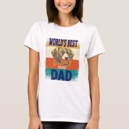 Camiseta world's best dog dad