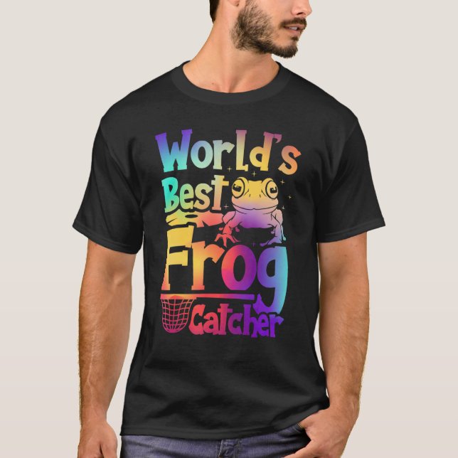 Camiseta World's Best Frog Catcher Hunter Kids Girls Boys 1 (Anverso)