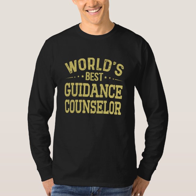 Camiseta World's Best Guidance Counselor Job Title Guidance (Anverso)