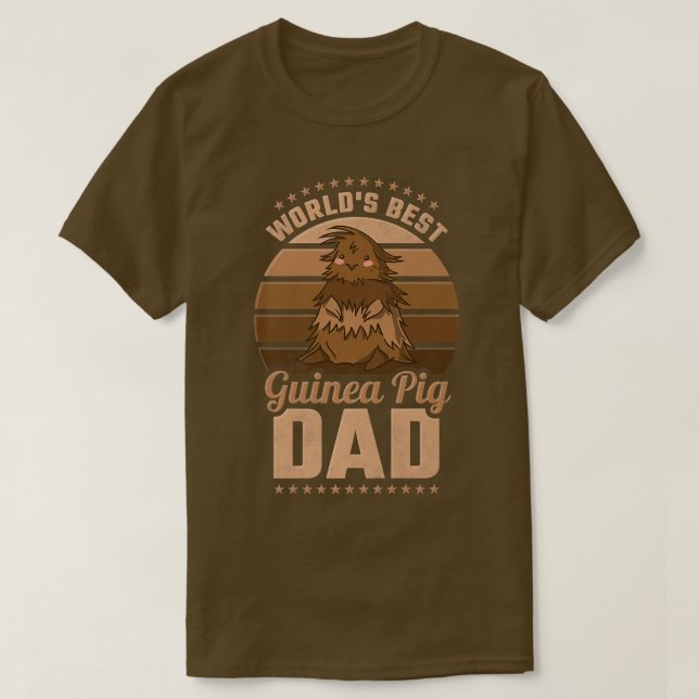Camiseta World's Best Guinea Pig Dad  (Diseño del anverso)