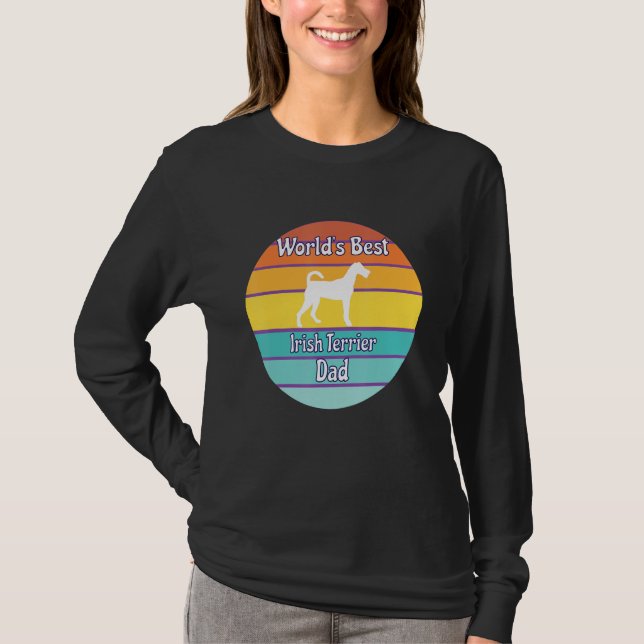 Camiseta World's Best Irish Terrier Dad (Anverso)