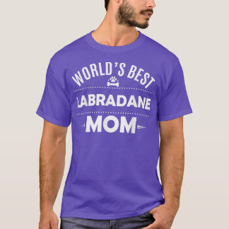 Camiseta World's Best Labradane Mom T   Labradane Dog Owner