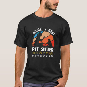 Camiseta World's Best Pet Sitter Fur Kids Are My Specialty