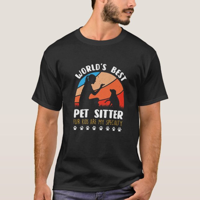Camiseta World's Best Pet Sitter Fur Kids Are My Specialty (Anverso)